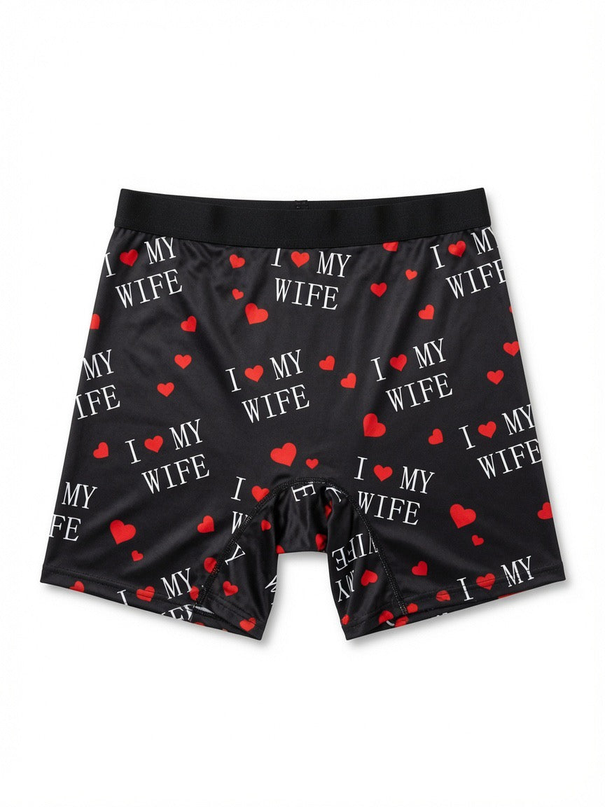 Love My Wife Briefs (Black)