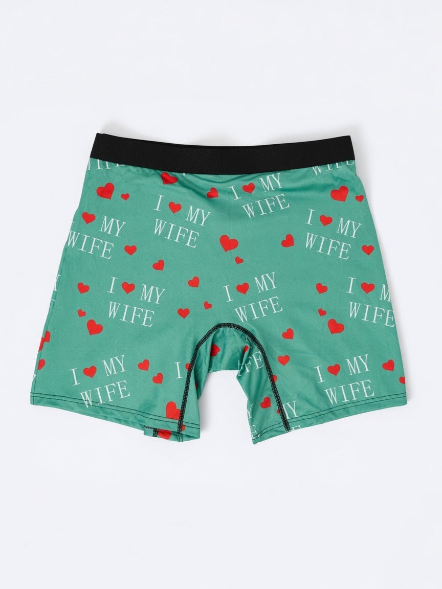 Love My Wife Briefs(Green)