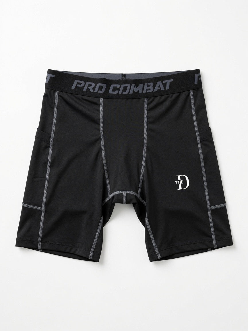 Workout Compression Shorts (With Phone Pockets)